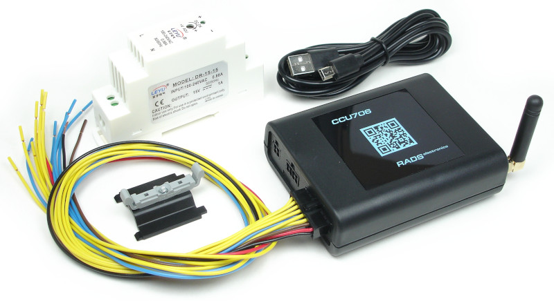 GSM-контроллер CCU706 в корпусе на DIN-рейку